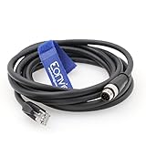 Eonvic Industrial Ethernet Kabel M12 8 Pin Stecker auf RJ45 Hochflexibles geschirmtes Netzwerkkabel mit Verriegelungsfunktion für industrielle Cognex Kamera (10M)