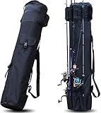 Sougayilang Angeltasche Rutentasche Rutenfutteral Angelkoffer Fischen-Beutel-beweglicher faltender 120cm Geschenk für Vater-H