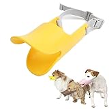 TTinah Maulkorb Hunde Maulkorb Kleine Hunde Maulkörbe Zu Verhindern Beißen Maulkorb Für Kleine Hund Weiche Maulkorb Anti Bellen Maulkorb Haustier Schnauze Yellow,16