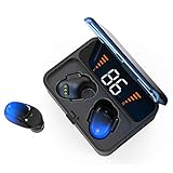 Wsaman Noise Cancelling In Ear Ohrhörer, schweißresistente Bluetooth-Kopfhörer mit 2000mAh-Ladebox,für Laufen Training, Wireless Earbuds,B