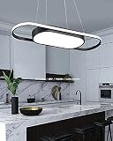 LED Ring Pendelleuchte 40W Dimmbar Esstisch Hängelampe, Modern Runden Leuchter Höhe Einstellbar Innen Beleuchtung Pendant Lamp Restaurant Wohnzimmer Schlafzimmer Hängeleuchte (A)