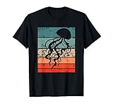 Retro Ozean Tierliebhaber Jellyfish Geschenk Qualle T-S