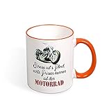 N\A Becher-' Scheiss Aufs Pferd Echte Prinzen Kommen Auf Dem Motorrad' Bedruckte Tasse Mit Sprüchen Oder Bildern Auch Individuelle Gestaltung Nach Kundenwunsch 11oz Funny Coffee Mug