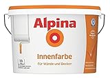 Alpina Innenfarbe, universelle Wandfarbe, 10 Liter, weiß,