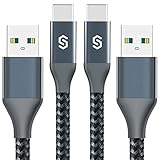 Syncwire USB C Kabel auf USB 3.0 Ladekabel [2 Stück] 1, 8m Schnellladekabel geeignet für Typ C Geräte, Samsung Galaxy S21/S20 FE/S10+, Note 20/10, Huawei, Nokia, Xiaomi, HTC, Sony, Tab