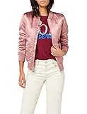 Urban Classics Damen Satin Bomber Jacke,Rosa (oldrose 738),L