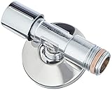 GROHE Eckventil | Sicherungstechnik - Eckventil | mit selbstdichtendem Anschlussgewinde, Wandanschluss 1/2 Zoll mit Schubrosette, Abgang 3/8 Zoll | 22039000