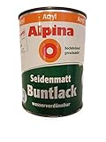 4 x 250 ml Alpina Acryl Seidenmatt Buntlack 1 L Farbwahl, Farbe:p