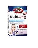 Abtei Biotin10mg - hochdosiertes Arzneimittel für gesunde Haut, schöne Haareund feste Nägel - vegetarisch, glutenfrei, gelatinefrei - 1 x 30 Tab