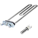 Kenekos - Heizelement 230V, Heizstab kompatibel mit Bosch/Siemens Waschmaschine, Constructa, Balay, wie 12029196 (ersetzt 265961/00265961), im Set mit NTC-Sensor wie 00175369/175369