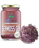 Purple Meeresmoosgel Bio im Glas, 500 ml, Wildcrafted in St Lucia, Dr. Sebi genehmigt, frisch auf Bestellung