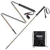 BCASE, Pack 2, Trekkingstock, 100 173 GR, Aluminium-Wanderstock, Für Ausflüge, Bergsteigen, Wandern, Wandern, Inklusive Sp