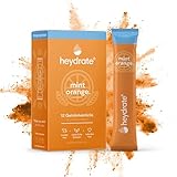 heydrate® Getränkepulver ohne Zucker & ohne Kalorien | Natürlicher Geschmack für Wasser | Alternative zu Eistee, Limonade, Sirup & Brausetabletten | 12 Getränkesticks | Made in DE (Mint Orange)