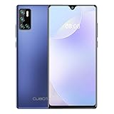 CUBOT P40 Smartphone ohne vertrag, 6,2 Zoll Dot Drop Anzeige, 128GB Speicher (256GB erweiterbar) günstiges Android 10 Handy mit AI Quad Kamera, 4200mAh großer Akuu, Deutsch Version(Blau)