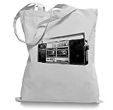 Ma2ca 80er Kult Kassettenrecorder Tragetasche/Bag/Jutebeutel WM1-w
