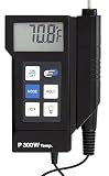 TFA Dostmann Profi Digitalthermometer mit Einstichfühler P300, 31.1020, Hold, Max-Min Funktion, gemäß HACCP + EN13485, universell nutzbar, schw