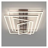 zxb-shop Deckenleuchte LED Deckenleuchte, schwarz quadratisch Acryleinbau Deckenleuchte, for Schlafzimmer, Wohnzimmer, Küche und Büro Deckenlamp