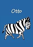 Otto: individualisiertes Malbuch / Notizbuch / Tagebuch - Zebra - A4 - blank