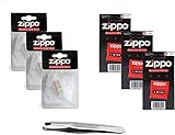 Zippo Zubehör Set 6: 3X Watte, 3X Docht +