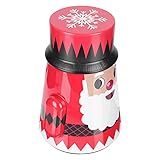 YARNOW Metalldose Weihnachten Metall Dose: Santa Geschenkdose Vintage Keksdose Kinder Sparschwein Plätzchendose Blechdose Gebäckdose Bonbondose Retro Vorratsdose Süßigkeiten Schachtel Xmas Dek
