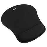 TECKNET Mauspad mit Gelkissen, Wasserdicht Ergonomisches Komfort Mousepad Office Mat Gel mit Handgelenkauflage für Computer und Laptop