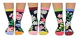 Blumen im Garten Oddsocks Socken in 37-42 im 6er Set - Strump