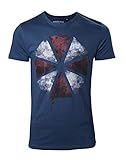 Resident Evil Distressed Umbrella T-Shirt dunkelblau M