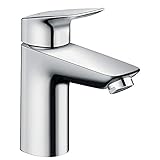 hansgrohe Wasserhahn Logis (Armatur mit Auslauf Höhe 100mm und Zugstangen Ablaufgarnitur) C