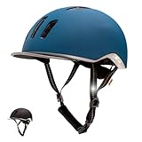 Fahrradhelm Für männer und mädchen (Blau, M)
