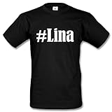 T-Shirt #Lina Größe 2XL Farbe Schwarz Druck W