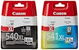 Canon PG-540XL/CL-541 XL Druckertinte - hohe Reichweite + Fotopapier Value Pack Schwarz/ C/M/Y für PIXMA Tintenstrahldrucker ORIGINAL