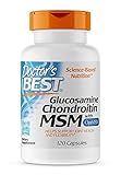 Doctor's Best, Glucosamin-Chondroitin MSM, mit OptiMSM, 120 Kapseln, Laborgeprüft, Sojafrei, Glutenfrei, Ohne Gentechnik