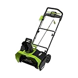 Greenworks Akku-Schneefräse GD40ST (Li-Ion 40V 51cm Arbeitsbreite 15cm Räumtiefe Arbeitszeit bis zu 20 Minuten leistungsstarker brushless Motor ohne Akku und Ladegerät)