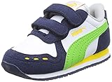 PUMA Unisex Baby Cabana Racer Sl V Inf Sneaker, White Green Flash, 27 EU