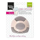 Vaessen Creative 2137-030 Kerbenstanzer, Corner and Notch Punch zum Kerben, Ecken Abrunden, Stanzer für das DIY Basteln mit Papier wie Briefumschläge Falten und Karten Gestalten, plastik