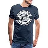 Spreadshirt Bester Patenonkel Der Welt Auszeichnung Männer Premium T-Shirt, L, Navy