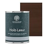 Lignocolor Lasur Holzlasur Holzschutzlasur für Außen 750ml (Nussbaum dunkel)