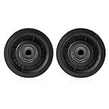 jiuzcare Seilrolle 90mm Umlenkrolle Universallager Riemenscheibe Fitness-Zubehör Seilrollen Kunststoff Fitness-Umlenkrolle Seilrolle mit Kugellager Drahtseilrolle für Gym Fitnessgeräte [2 Stücke]