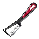 Westmark Universal-Sparschäler/Pendelschäler mit Ausstecher, Gallant, Mit aufgeschraubter Edelstahlklinge, Farbe: Schwarz/Rot, 29012270