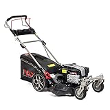 NAX POWER PRODUCTS 4000S Motor Briggs & Stratton 875EXi Series 190 cm3 ReadyStart Mähbreite 51cm Fangkorb 75l wendige Vorderräder Benzin-Rasenmäher mit Antrieb, Schw