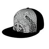 AXGM Unisex-Erwachsene Kappe Mütze Wikinger Drachen Runen Classic Mesh Hut Snapback Cap Einstellbare Basecap für Herren und Damen Black Einheitsgröß