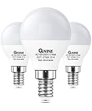 QNINE Glühbirne E14 LED Warmweiss, 6W(ersetzt 50W Lampe), 2700K, E14 LED Tropfenform, 540 Lumen Leuchtmittel, Nicht Dimmbar, 3 Stück