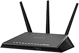 Netgear Nighthawk R7000 WLAN Router AC1900 (Dual-Band, bis zu 1900 MBit/s, Abdeckung bis 150 m² & 30 Geräte, 4x 1G Ethernet- & 2x USB-Ports, inkl. 30 Tage Circle Kinderschutz & Armor Cyber-Security)