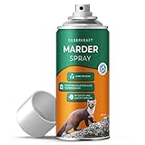 Silberkraft® 400 ml Marderspray für Auto, Dachboden, Garten - hochdosiert & laborgeprüft - Marderschreck für Auto, Marderabwehr mit Spray gegen M