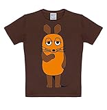 Logoshirt Die Sendung mit der Maus - Die Maus T-Shirt Kinder - braun - Lizenziertes Originaldesign, Größe 170-176