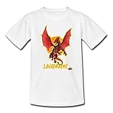 Schleich Eldrador Lavadrache Pose Teenager T-Shirt, 134-146, Weiß