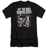 Where The Wild Things Are - Wo die Wilden Kerle wohnen - Männer Wild Rumpus Premium Slim Fit T-Shirt, Large, Black