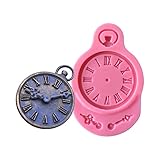 Silikonform in Form einer europäischen Uhren, Uhr-Form, Kuchendekoration, Schokoladenform, 1 Stück