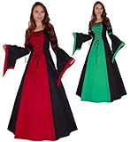 MAYLYNN Mittelalter Kleid Gewand Keyla rot - LARP, Größe:S
