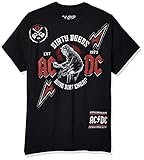 Liquid Blue Unisex AC/DC Australian Hard Rock Dirty Deeds kurzärmliges T-Shirt, schwarz, X-Larg